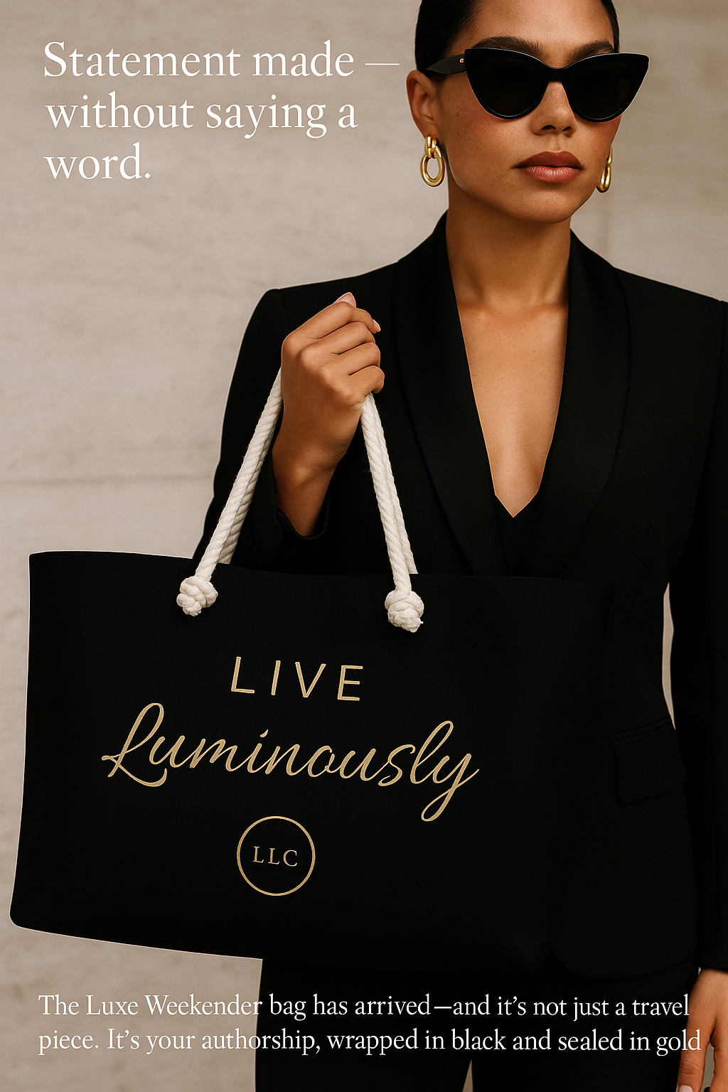 Live Luminously – Signature Edition in Black & Gold - Sun to Escape