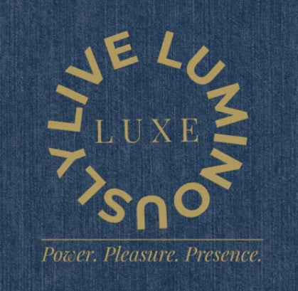 Live Luminously - Limited Luxe Denim & Gold Tote — Collector’s Artefact