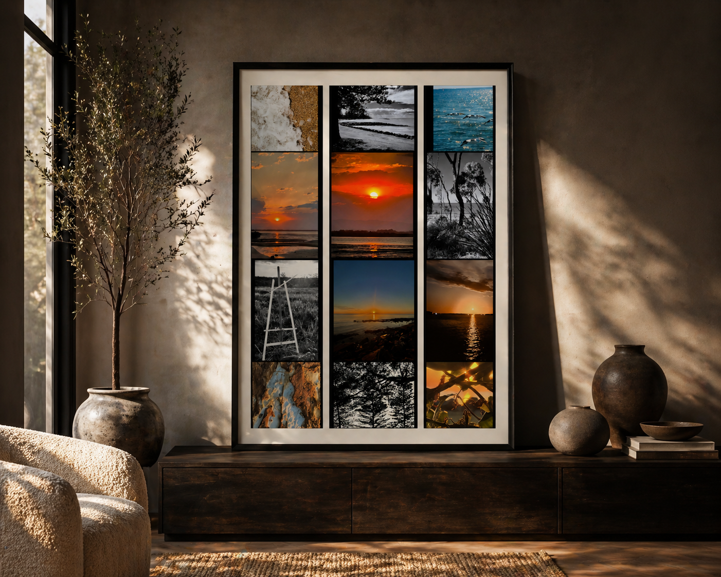 The Long Exhale - Luxe Collage Art Print