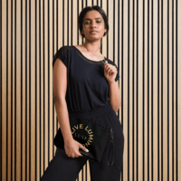 Live Luminously – Platinum Edition Crossbody – In Gold Writing - Street to Soirée