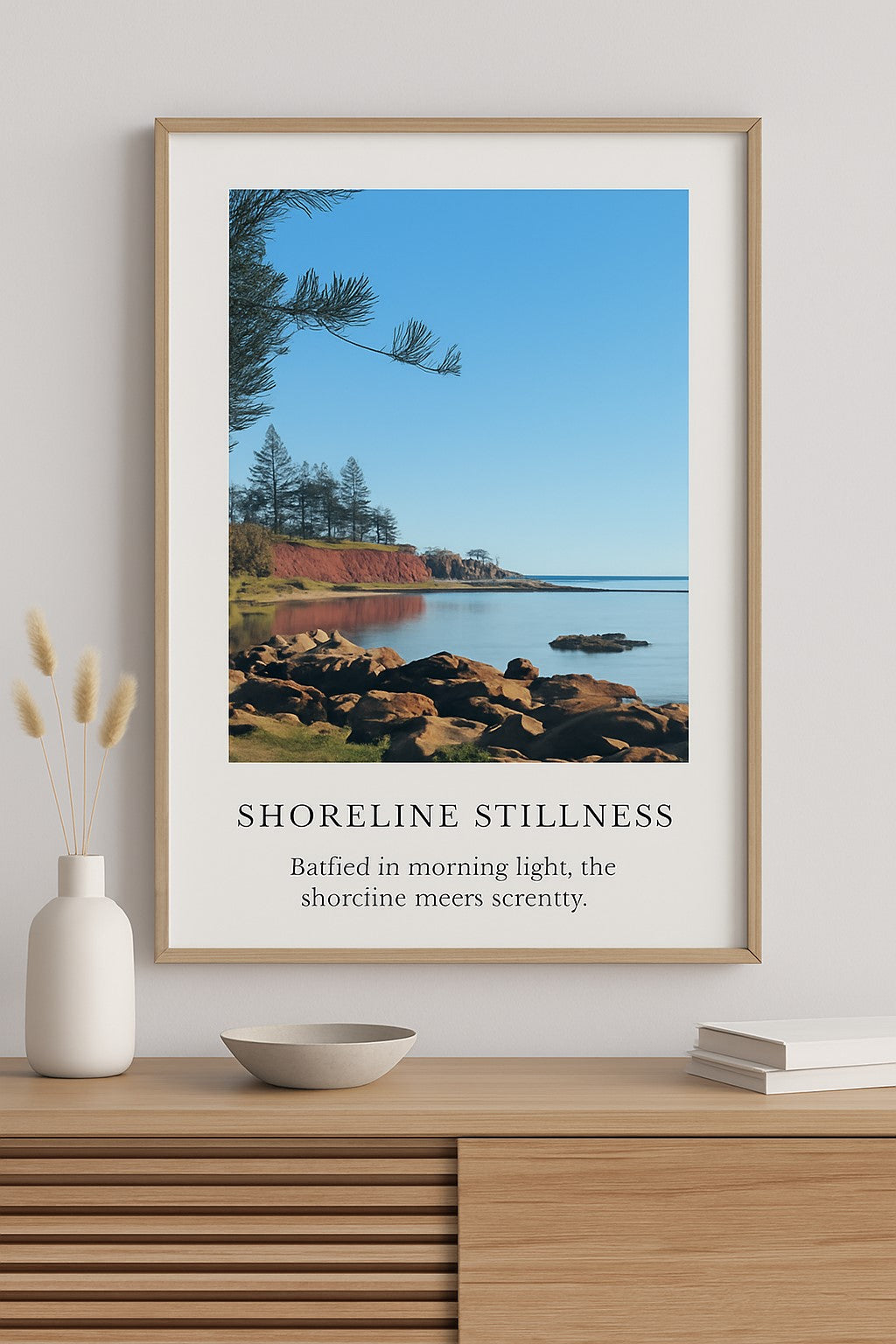 Shoreline Stillness — Digital Art Edition