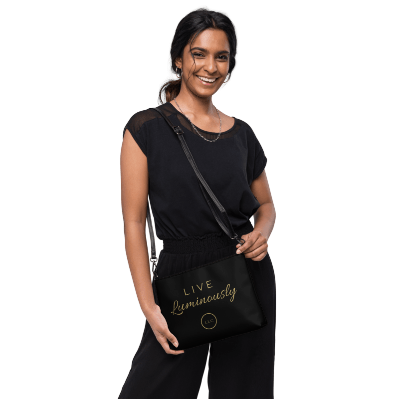 Live Luminously – Signature Edition Crossbody – In Black & Gold - Street to Soirée