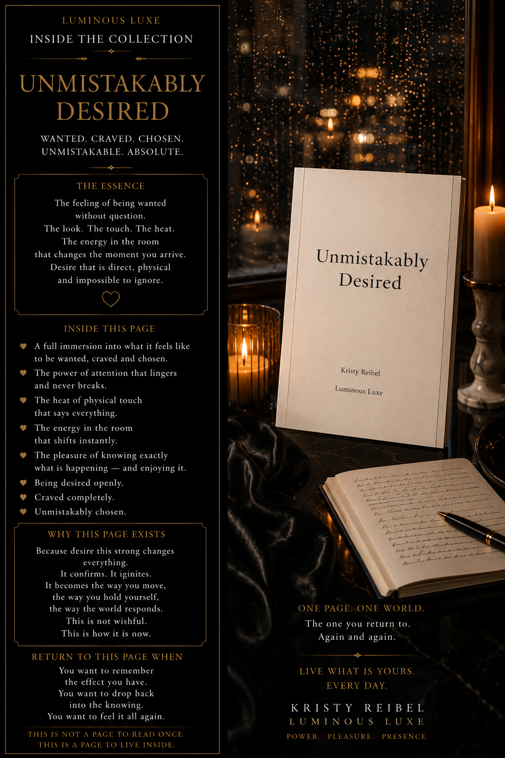 Unmistakably Desired | Inside the Collection | Kristy Reibel