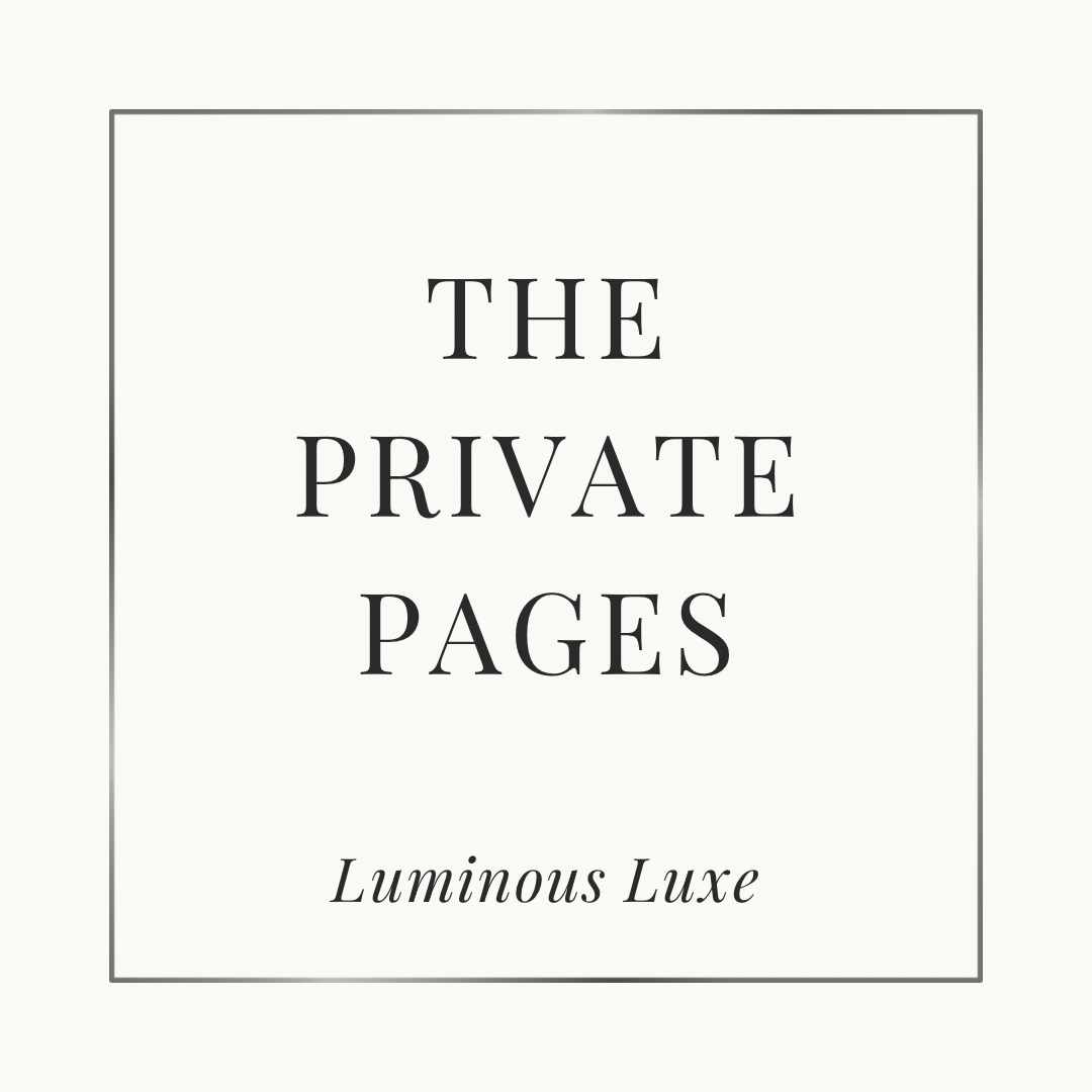The Private Pages — Entered. Felt. Kept.