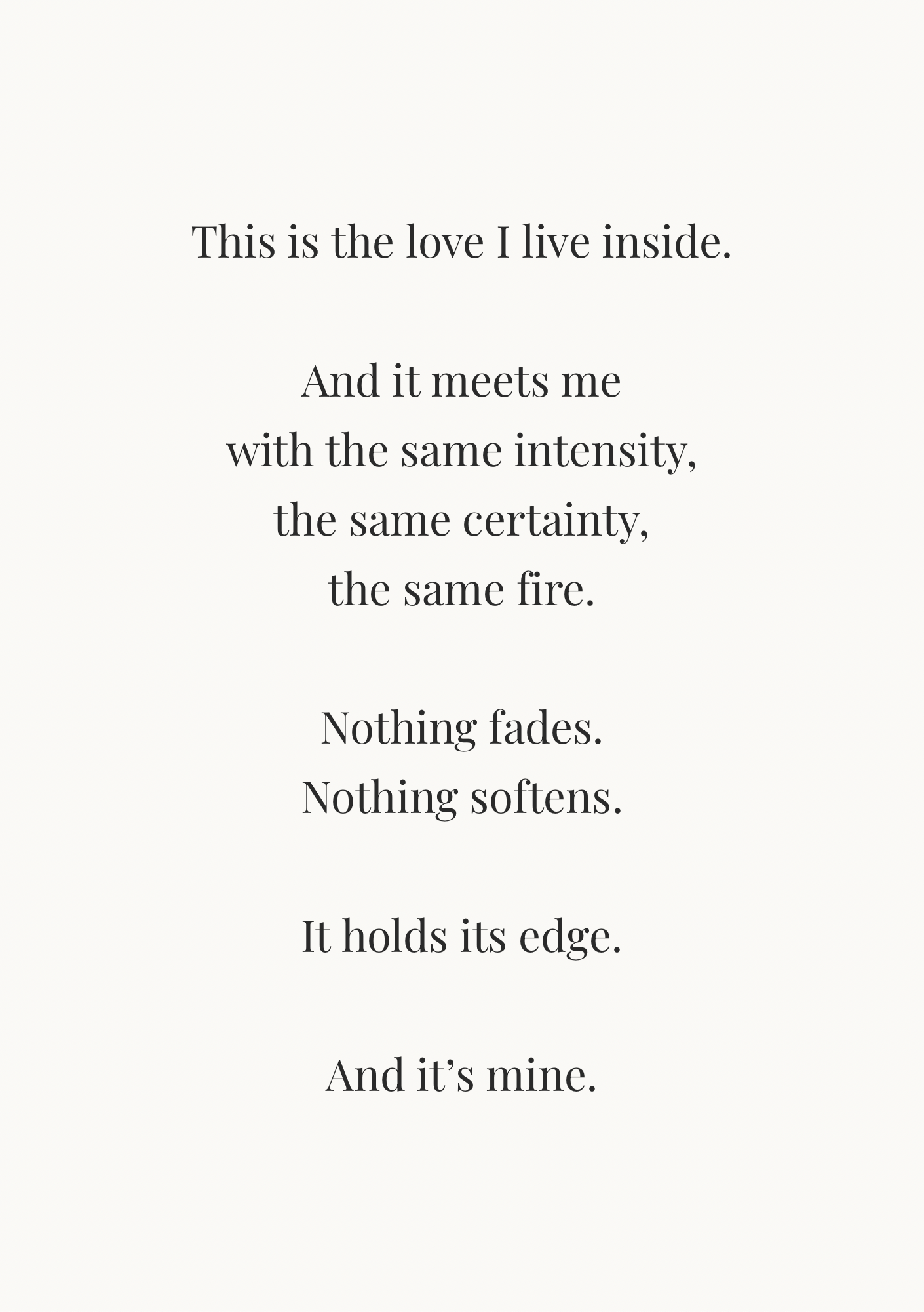 04 I am Loved — The Private Pages