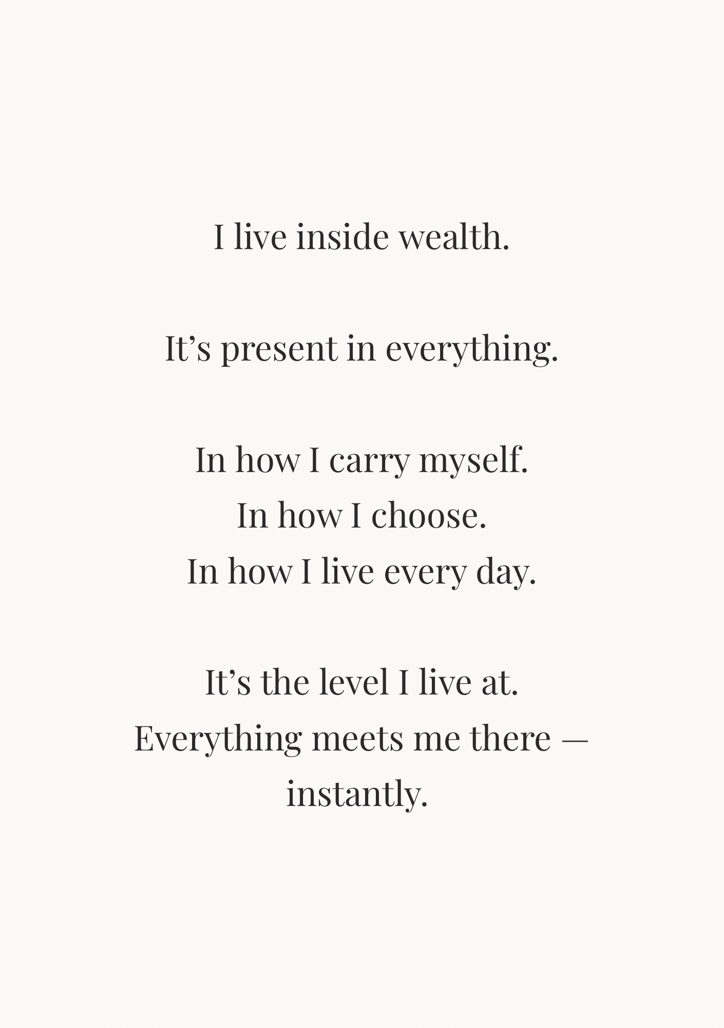 05 I am Wealth — The Private Pages