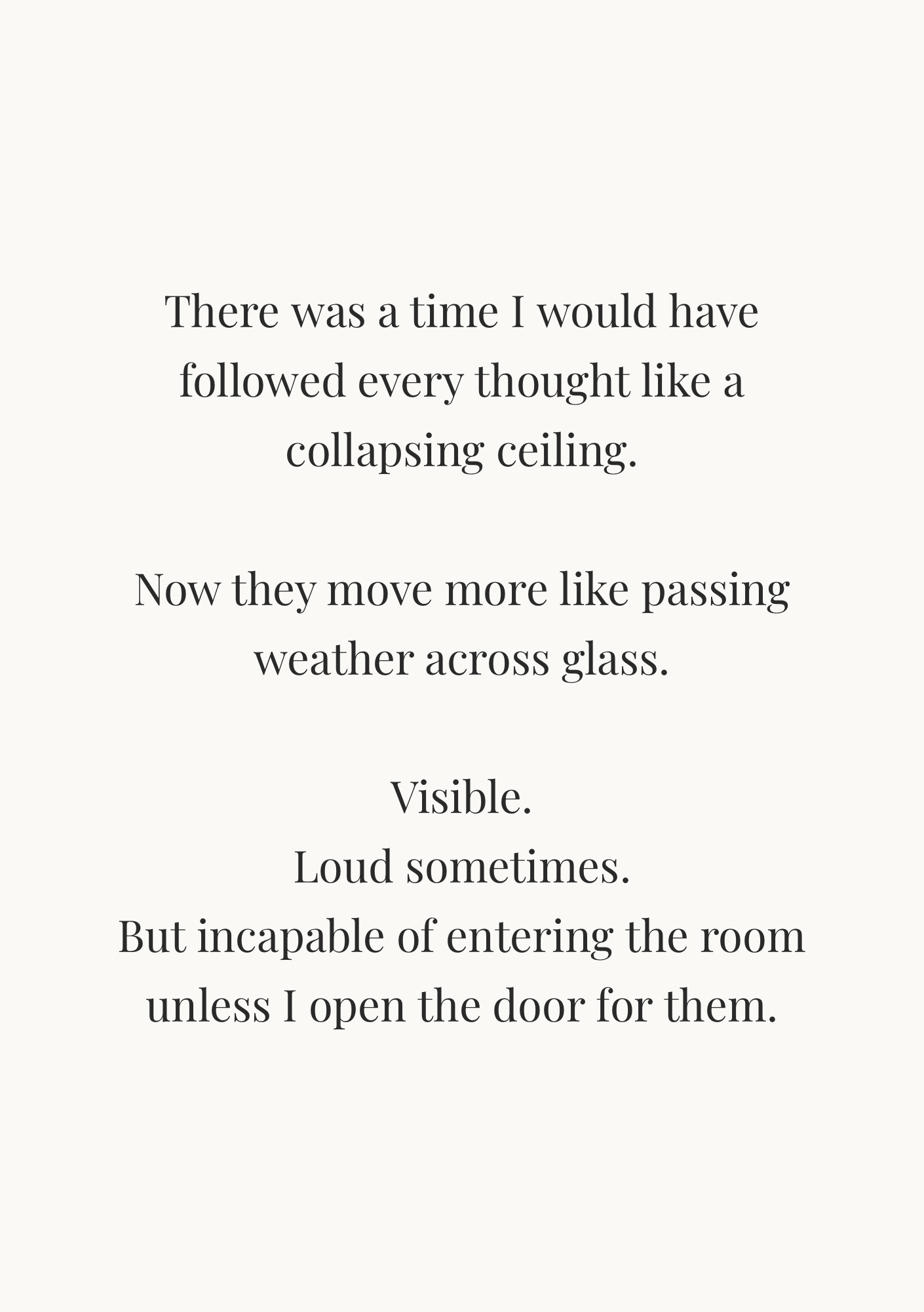12 The Noise Was Loud. My Life Still Held Me — The Private Pages