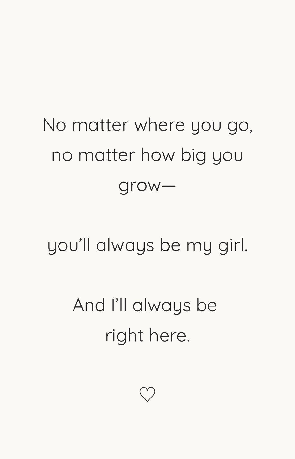 For My Daughter