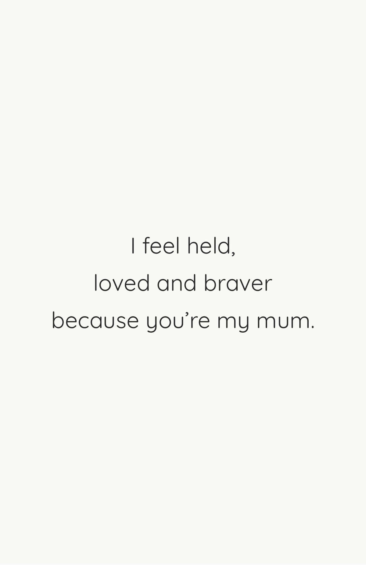 For My Mum
