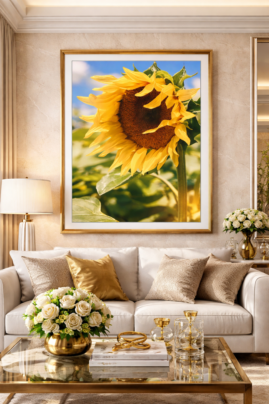 Sunlit Field Queen — Digital Art Edition