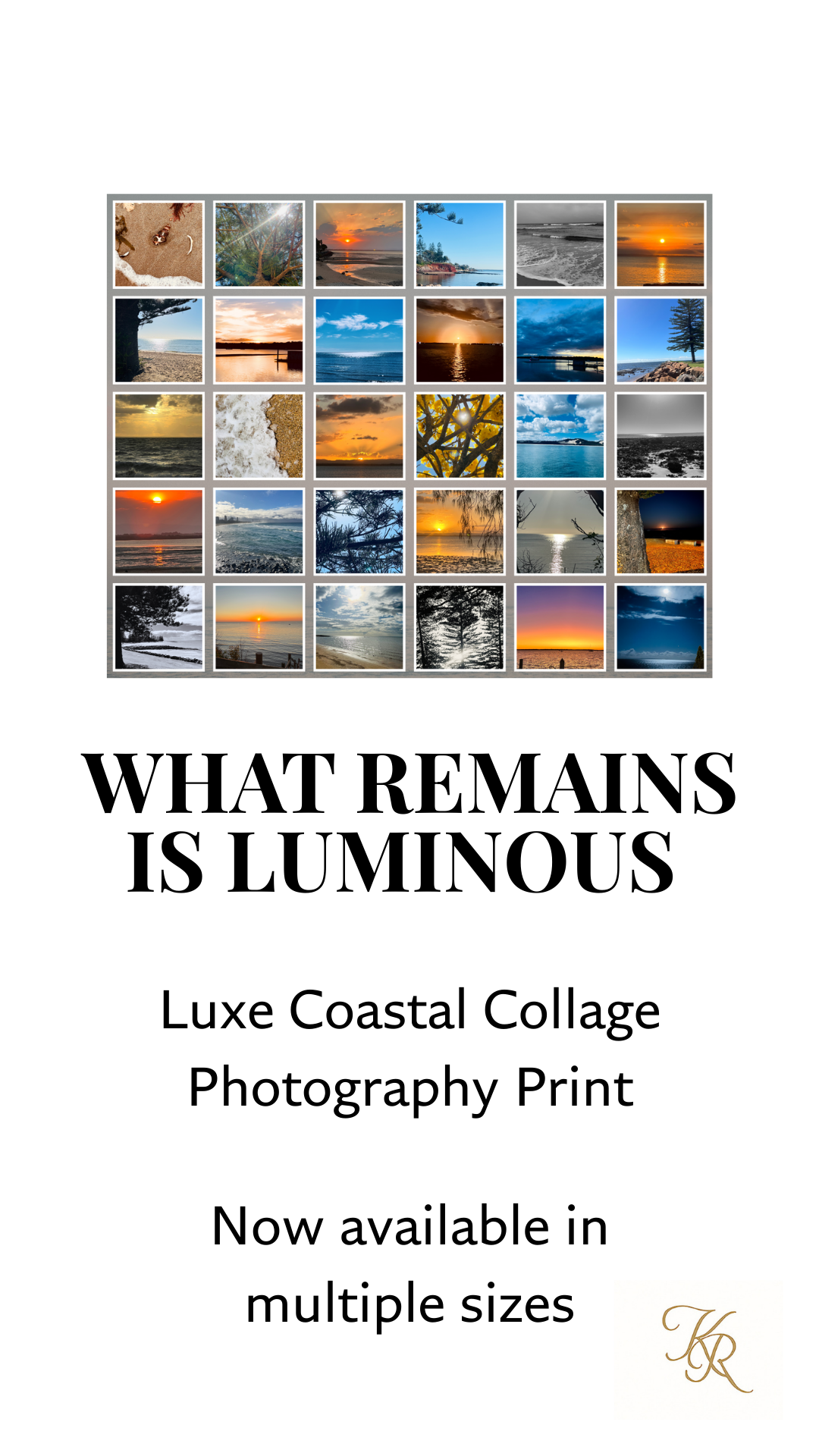 What Remains is Luminous – Luxe Collage Photography Print
