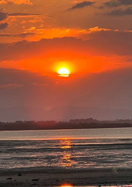 Where the Fire meets Stillness — Digital Art Edition